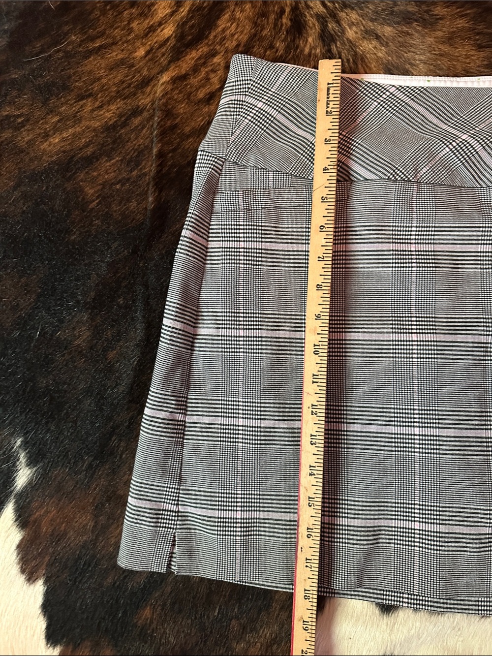 Swing Control Performance Athletic Skort, Stretch Glen Plaid, Women's 18 - Picture 13 of 14